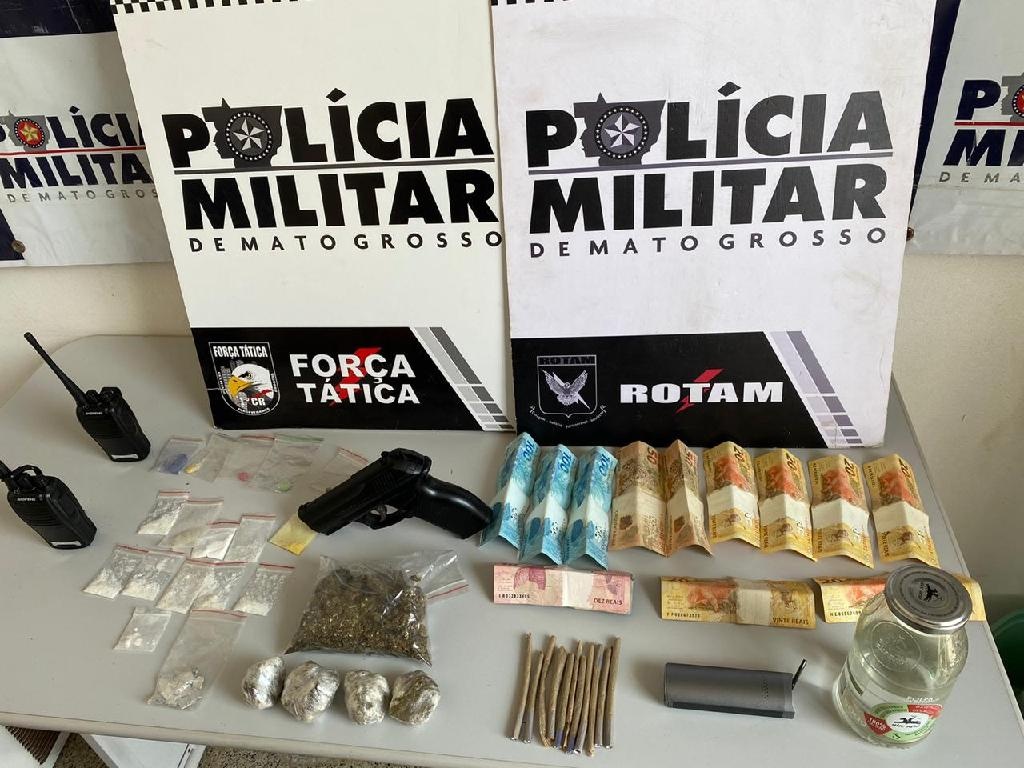 Rotam prende três pessoas suspeitas de tráfico de drogas em Cuiabá