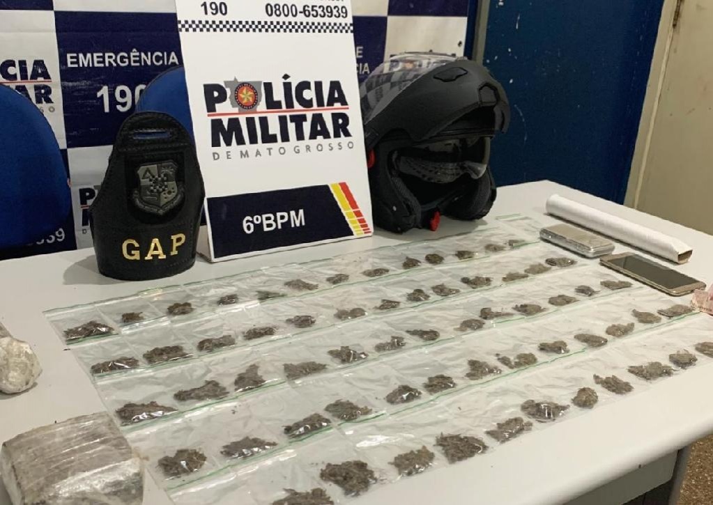 Homem é preso em Cáceres com grande quantidade em drogas