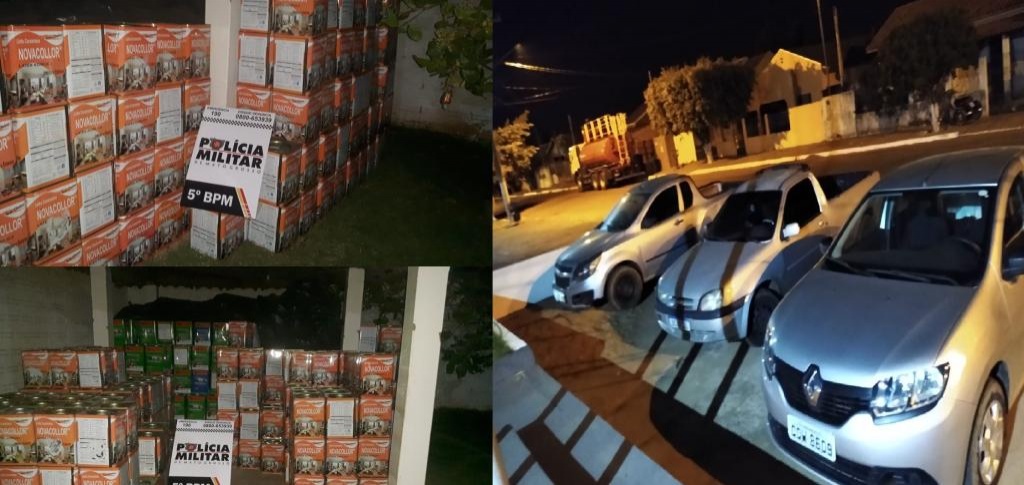 PM prende quadrilha suspeita de vender latas de tintas falsificadas