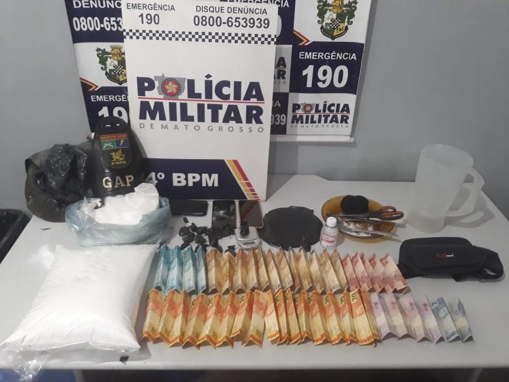 Casal é preso suspeito de tráfico de drogas em Várzea Grande