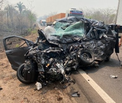 Três morrem em grave acidente na BR-174 em Mirassol D'Oeste