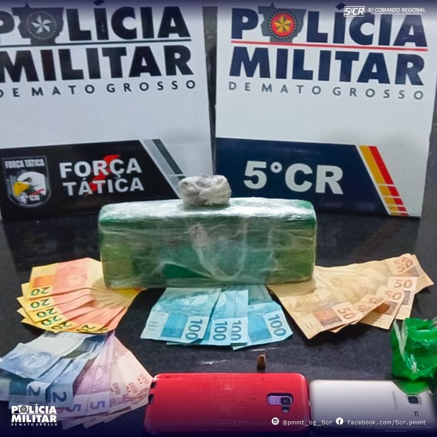PM prende homens com drogas em Pontal do Araguaia