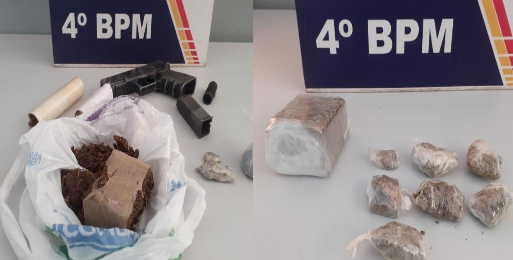 Porções de drogas são apreendidas em dois bairros de Várzea Grande
