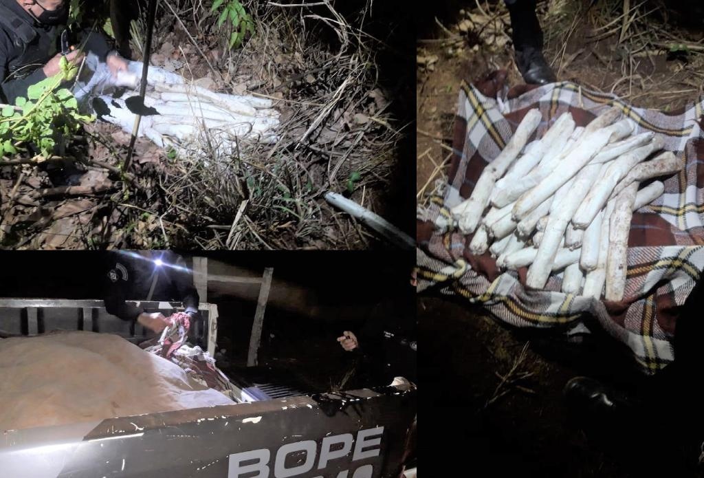 PM apreende artefatos explosivos e realiza prisão de quatro suspeitos
