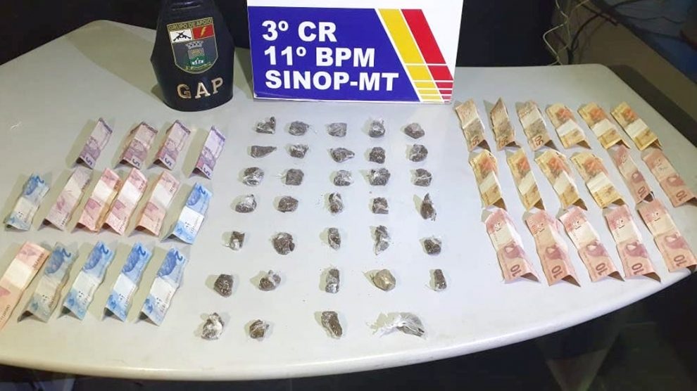 Grupo de Apoio prende três por tráfico em Sinop