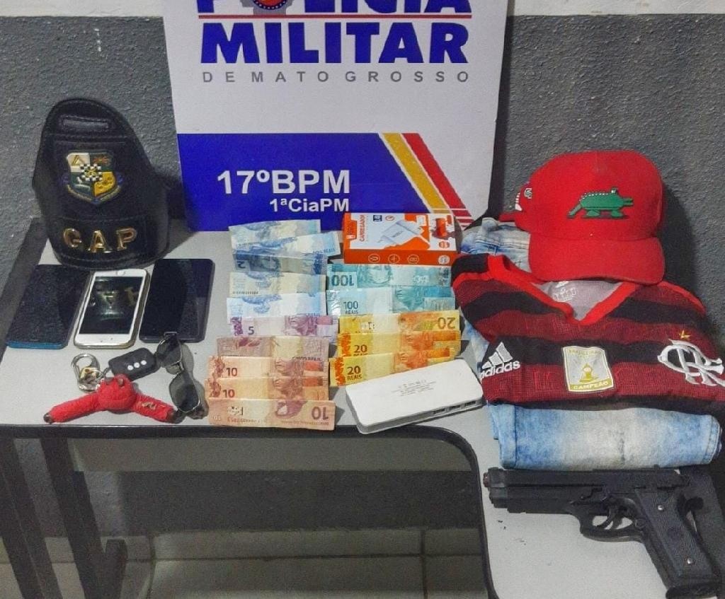PM prende suspeitos de assaltarem ótica em Mirassol D´Oeste