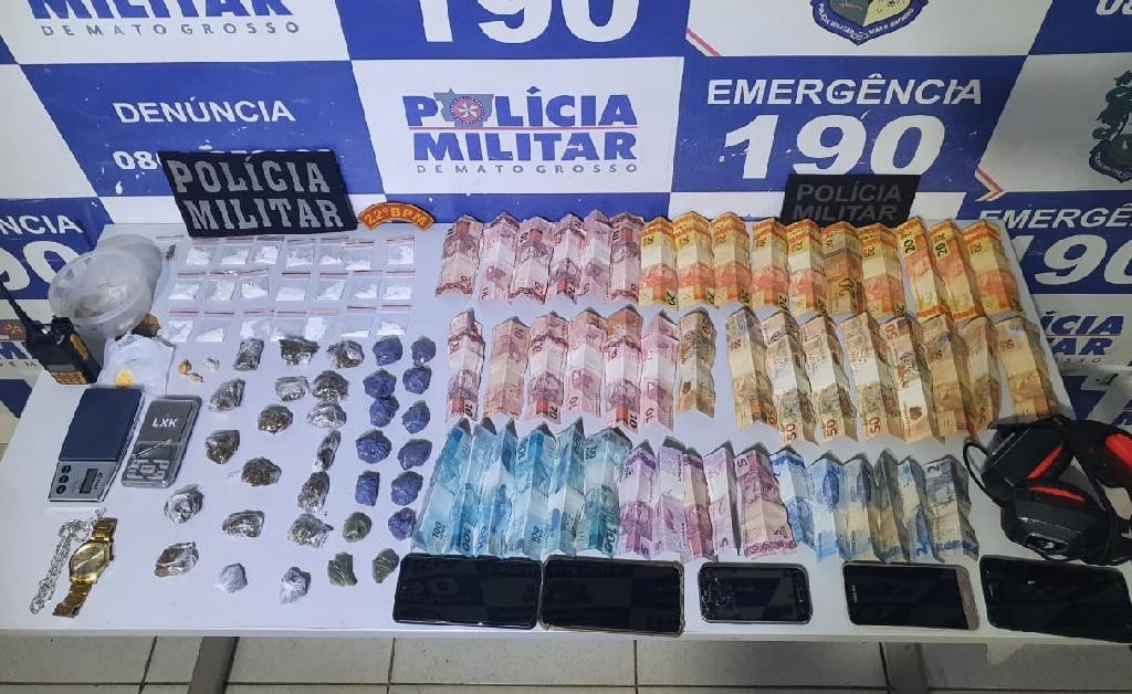 PM apreende quantidade considerável de drogas em Peixoto de Azevedo