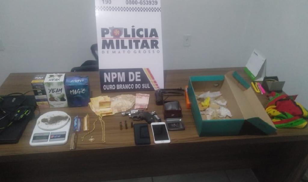 PM prende suspeitos de cometerem roubo em Itiquira