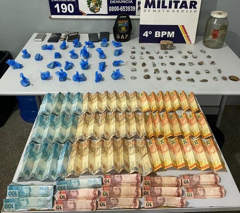 PM fecha duas bocas de fumo em Várzea Grande