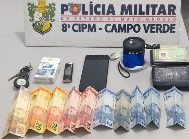 Dupla é presa com drogas em Campo Verde