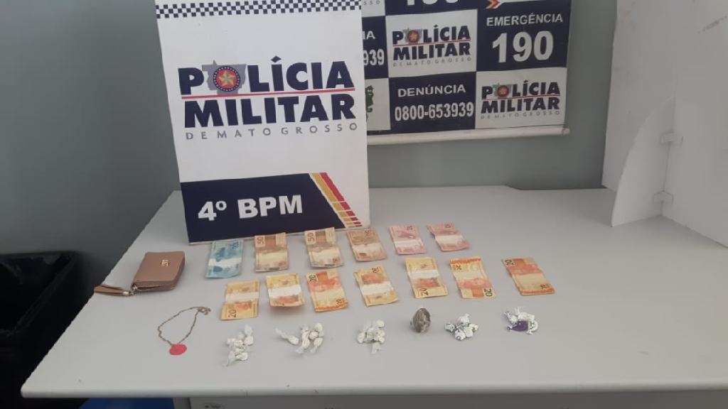 Garota de programa é presa com porções de cocaína e maconha
