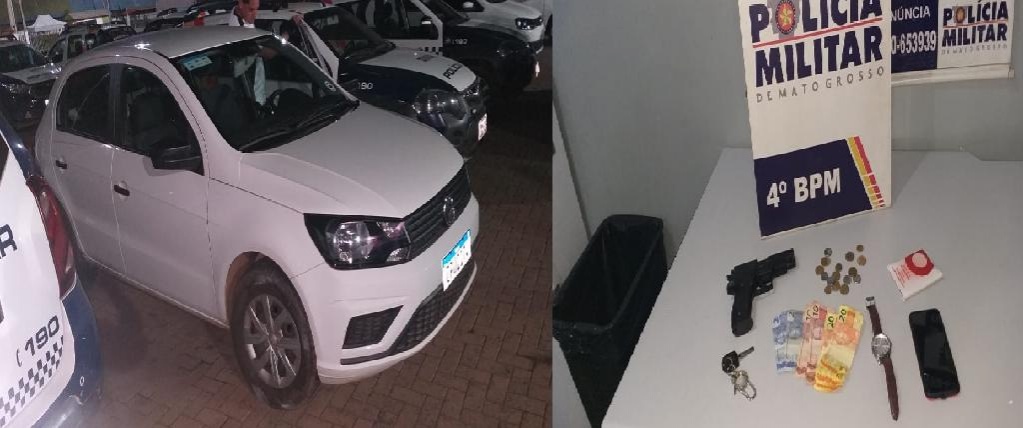 PM recupera carro recentemente roubado em VG