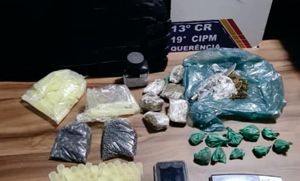 Homem é preso com droga e artefatos explosivos