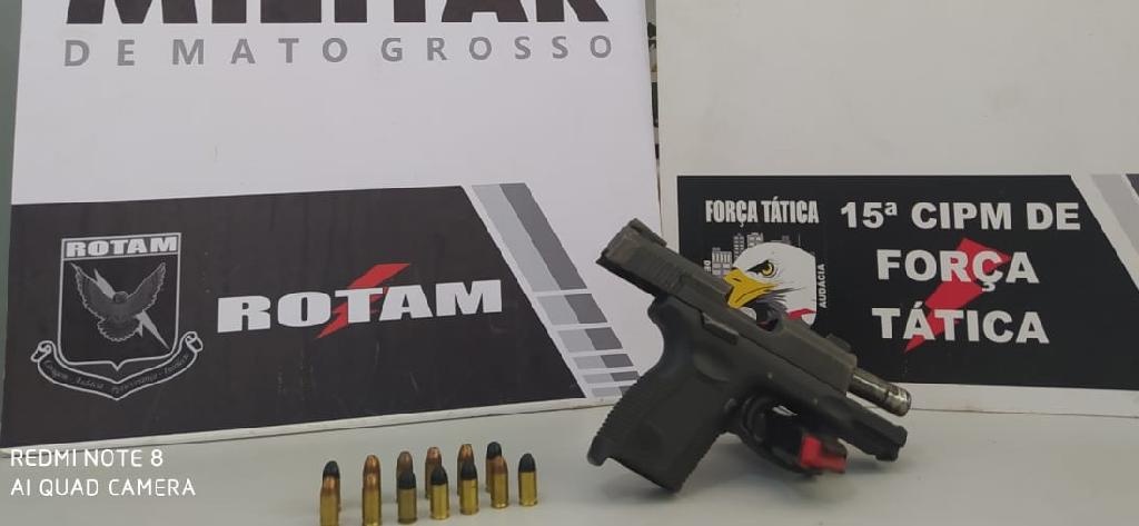 Homem é preso por porte ilegal de arma de fogo