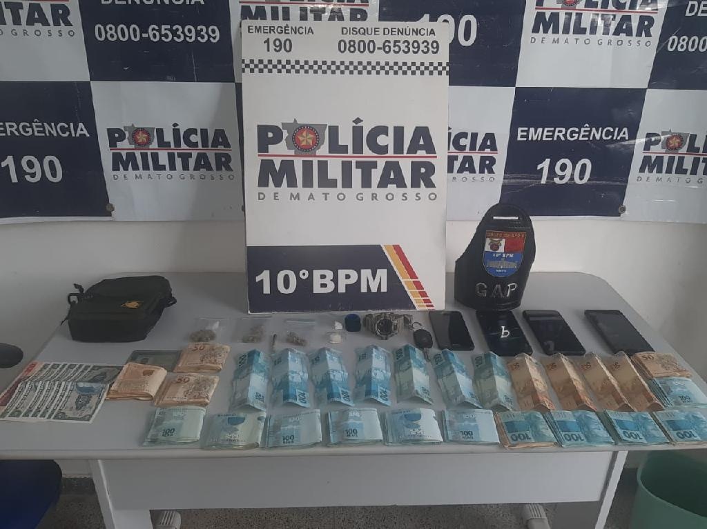 Dupla é presa por tráfico de drogas em Cuiabá