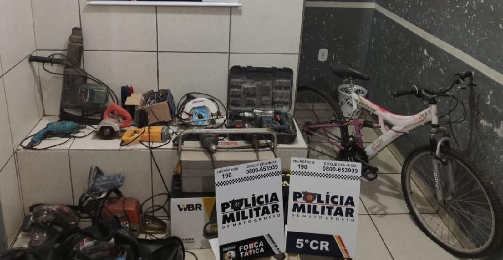 PM prende suspeitos de furto e receptação