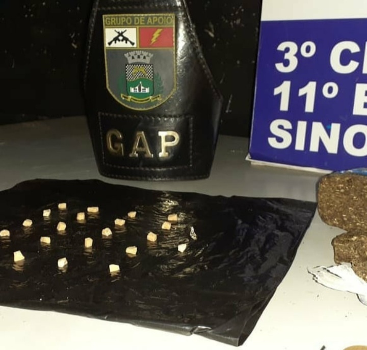 Porções de drogas são apreendidas com homem em Sinop