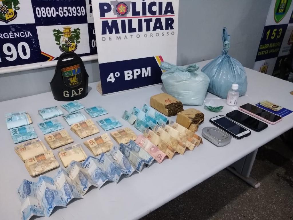 Mais de R$ 15 mil e drogas são apreendidos com homem e mulher em VG