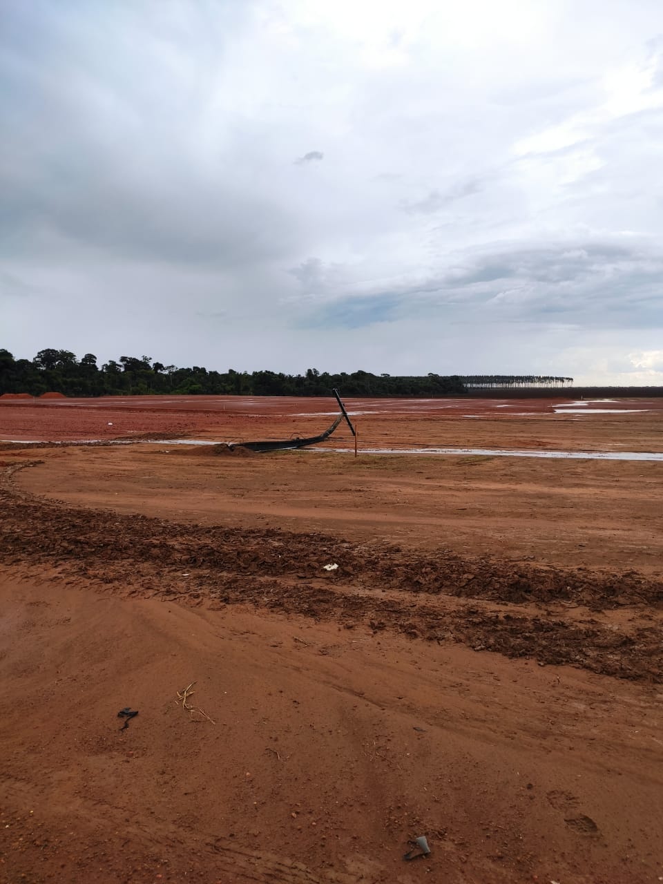 Empresas em torno da MT-222 ficam sem energia elétrica após queda de postes