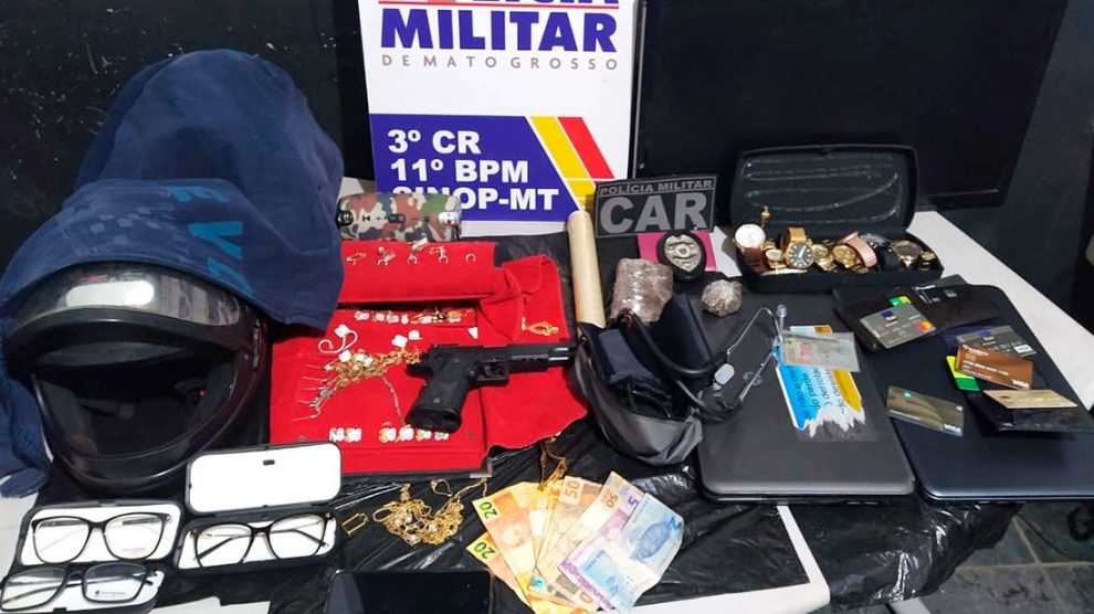 Sinop: Grupo CAR recupera produtos roubados e realiza detenção de suspeitos