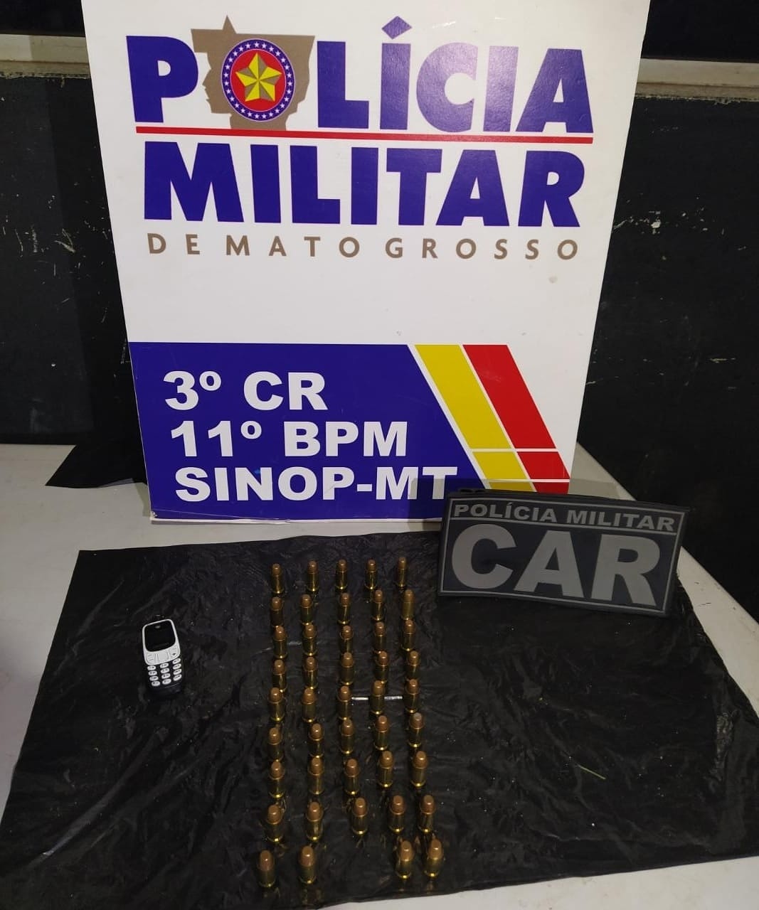 Munições são apreendidas em posse de homem em Sinop