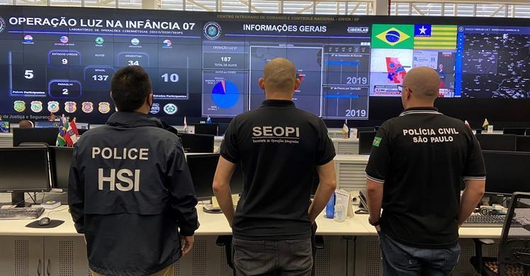 Polícia Imigratória Americana e Ministério da Justiça e Segurança Pública do Brasil prendem 113 pedófilos em cinco países