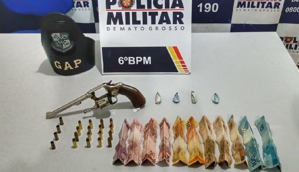 Homem é preso com arma de fogo em Cáceres