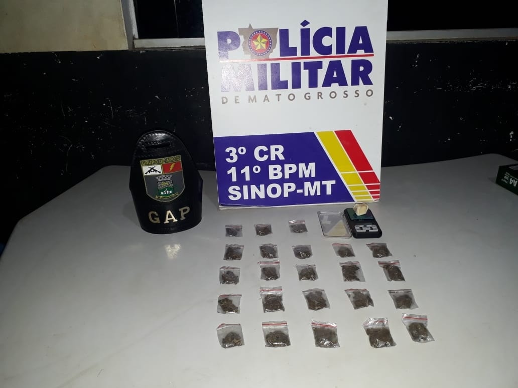 Homem com tornozeleira eletrônica é preso vendendo drogas em Sinop