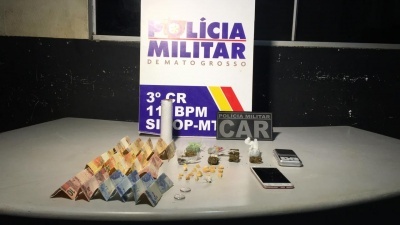 Grupo CAR prende jovem com drogas em Sinop
