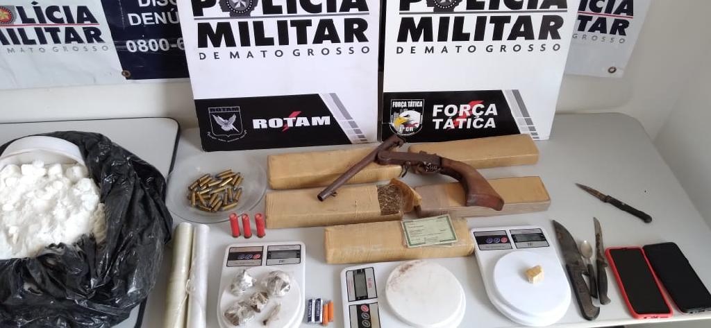Dupla é presa por tráfico de drogas em Cuiabá