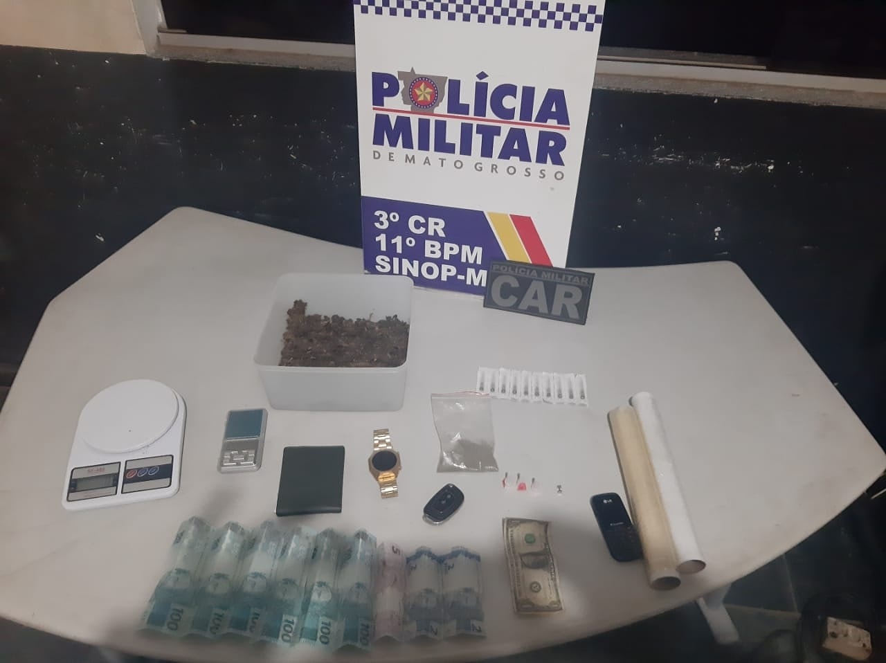 Polícia Militar apreende porções de "supermaconha" em Sinop