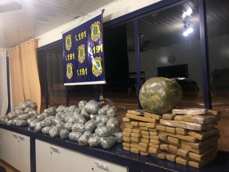 PRF apreende mais de 123 Kg de Maconha e Skunk, em Rondonópolis