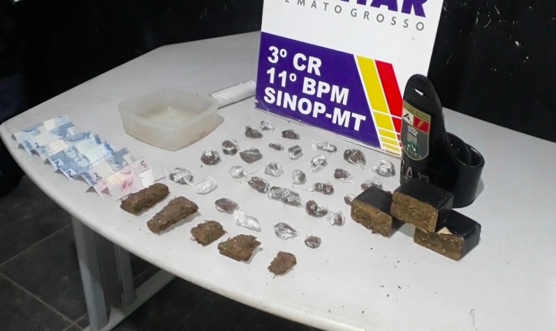 Trio é preso com drogas no Boa Esperança em Sinop