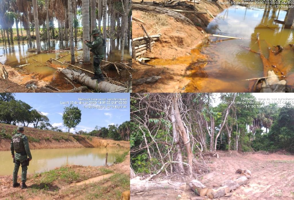 Batalhão Ambiental identifica área de APP devastada e aplica multa de R$ 305 mil