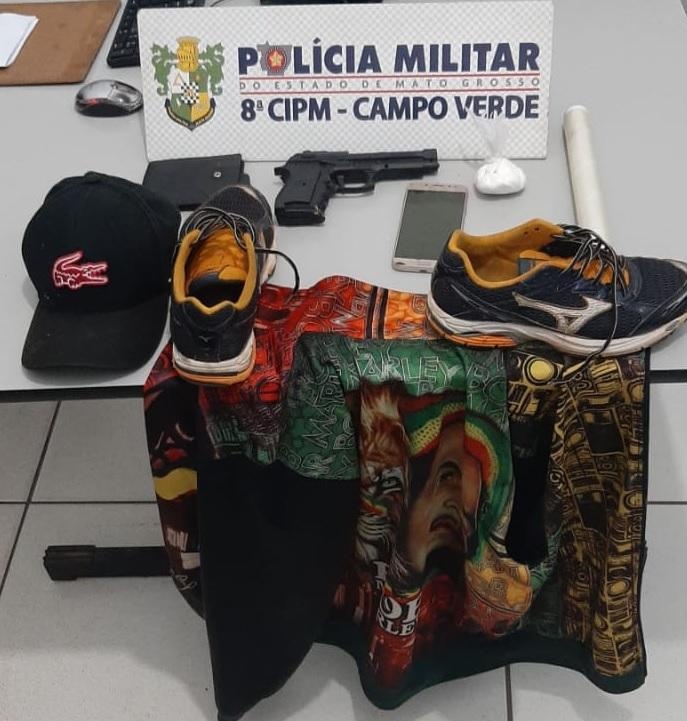PM detém adolescente que praticou roubos a estabelecimentos comerciais em Campo Verde