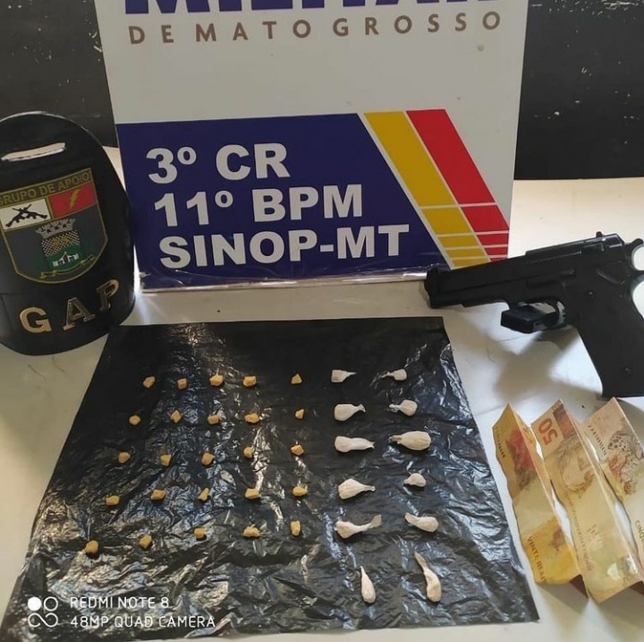Adolescente é apreendido com simulacro de arma de fogo em Sinop