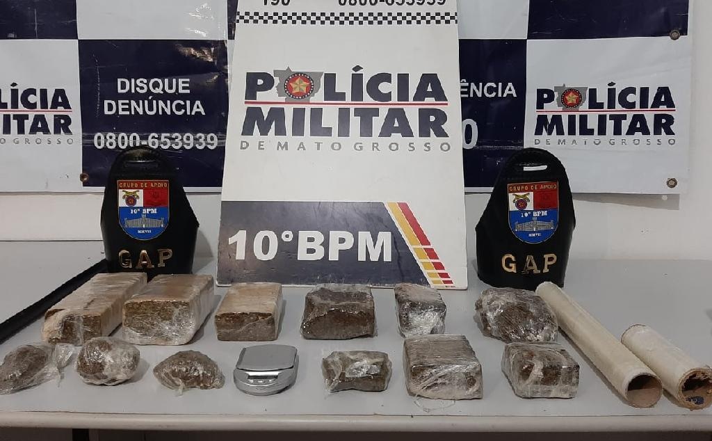 PM detém irmãos por tráfico de droga, receptação e desacato em Cuiabá