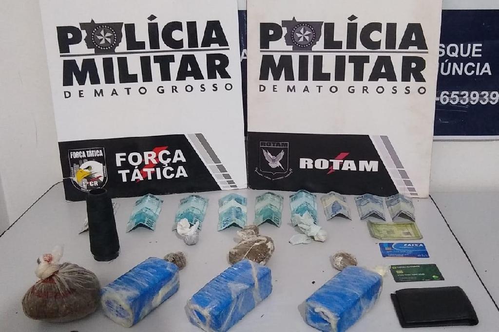 Rotam prende cinco por tráfico de droga em bairros de Cuiabá e Várzea Grande