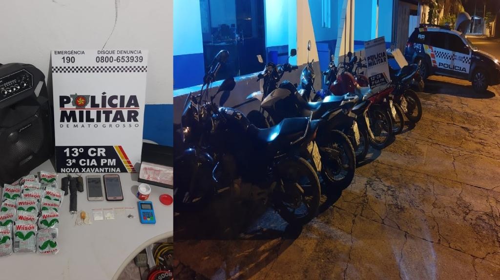 PM é acionada e encontra adolescentes consumindo álcool e droga em Nova Xavantina