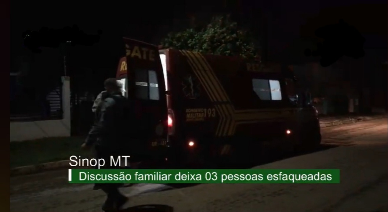 Sinop: Três são esfaqueados em residência no Jardim Paulista 2
