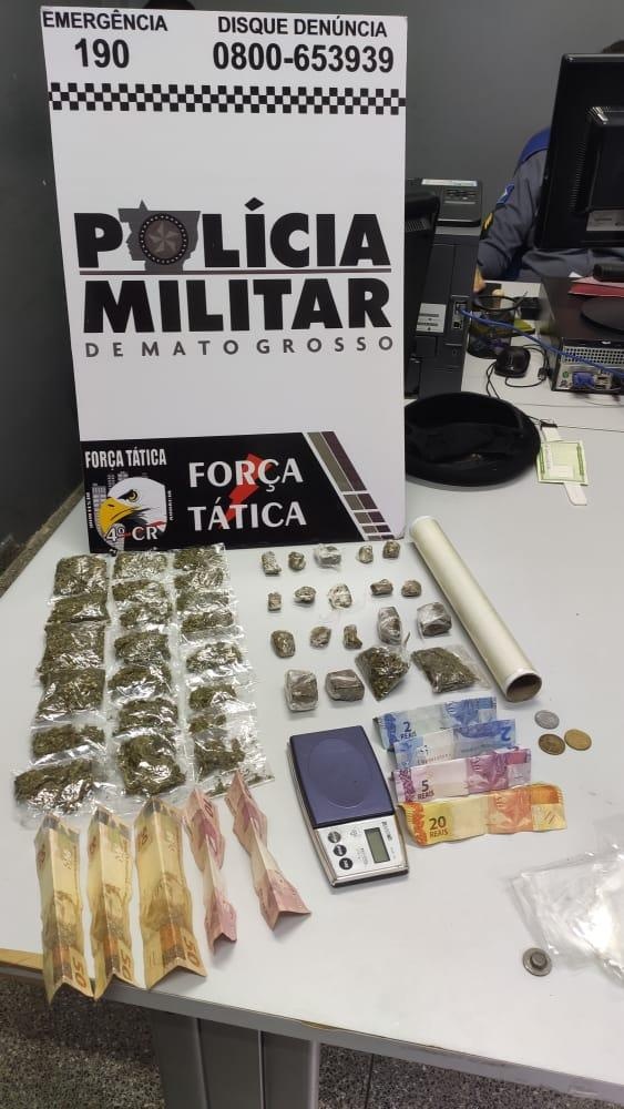 Força Tática prende dupla por tráfico de droga em Rondonópolis