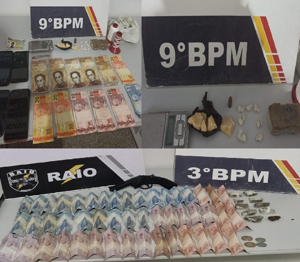 Cinco são detidos em flagrante por tráfico de drogas em bairros de Cuiabá