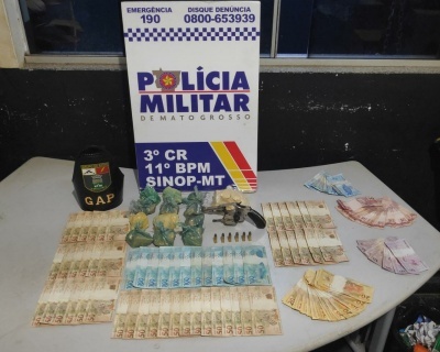 Sinop: Quatro são presos com droga avaliada em R$ 20 mil