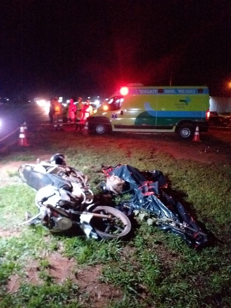 Mototaxista morre após se envolver em acidente na BR-163