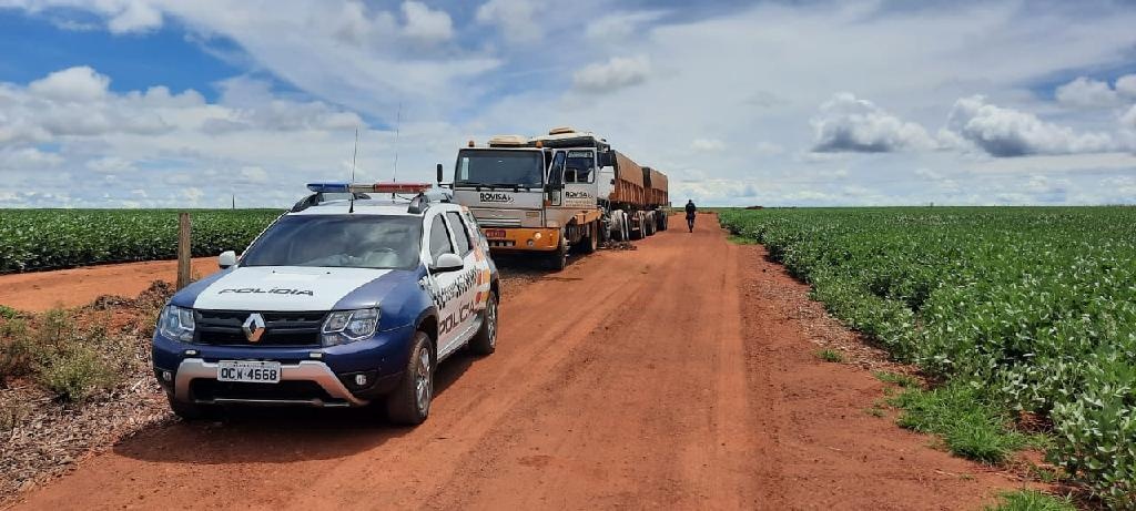 Policiais militares recuperam carreta em Campo Verde