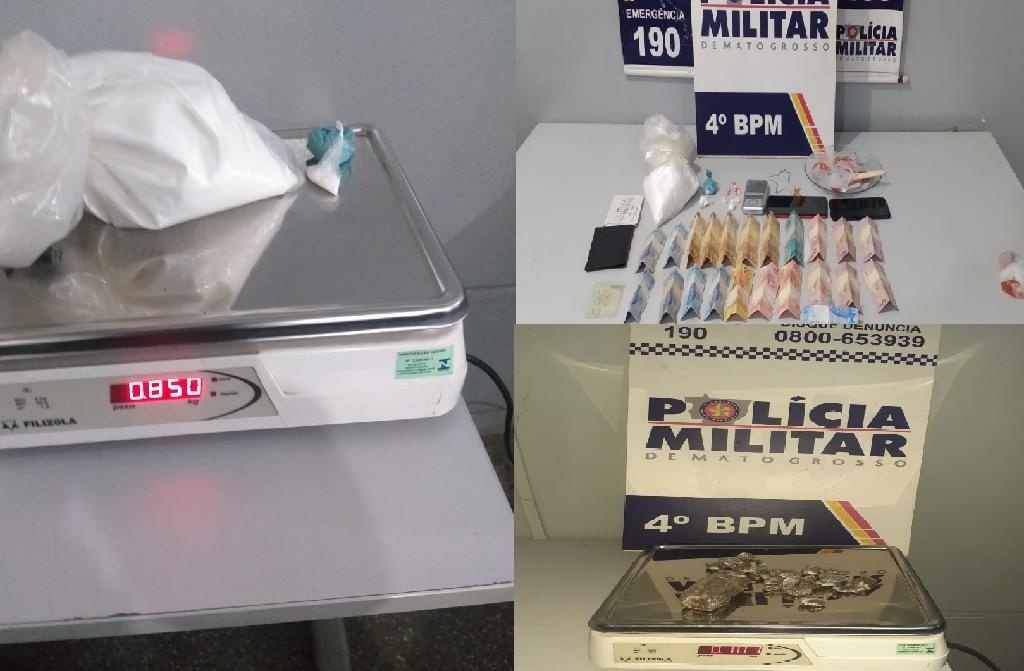Drogas são tiradas de circulação em três bairros de Várzea Grande