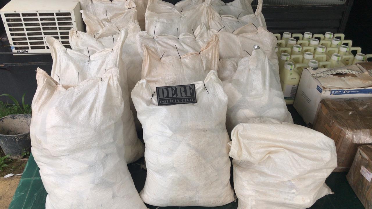 Derf apreende em Feliz Natal agrotóxicos roubados