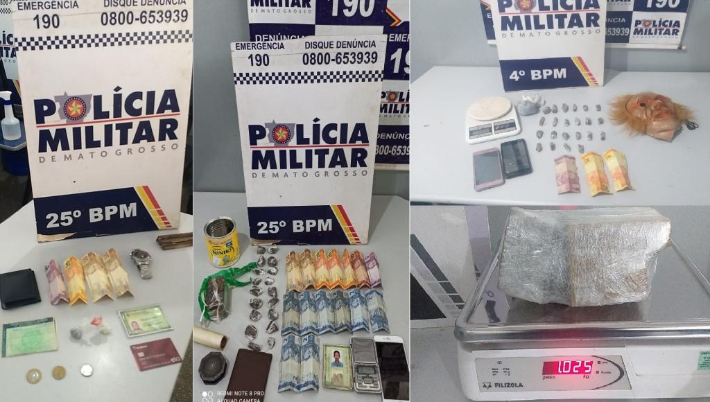 Policiais encontram drogas com sete homens em bairros de Várzea Grande