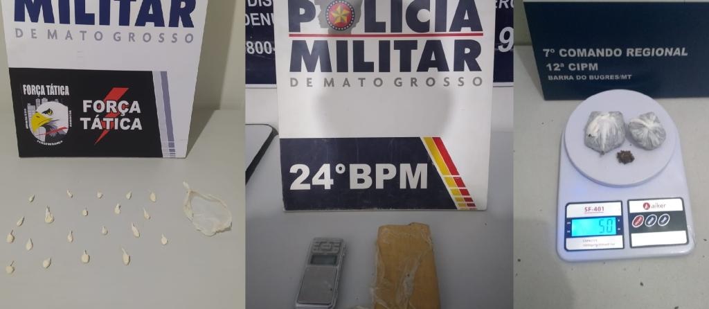 Drogas são tiradas de circulação em três cidades de MT