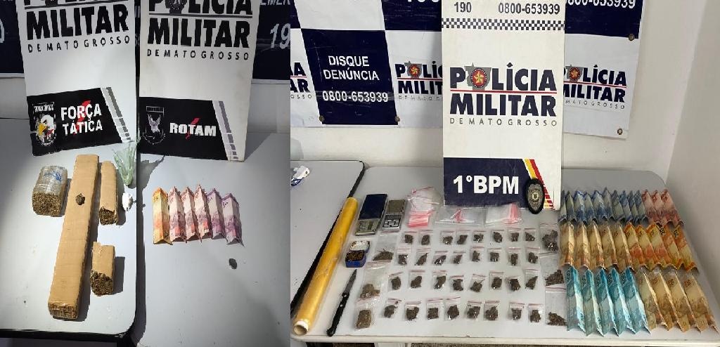 Drogas tiradas de circulação em quatro bairros de Cuiabá